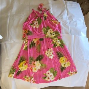 Girls aloha print dress
